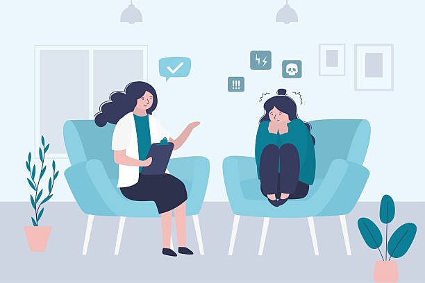 Psychologist session with patient